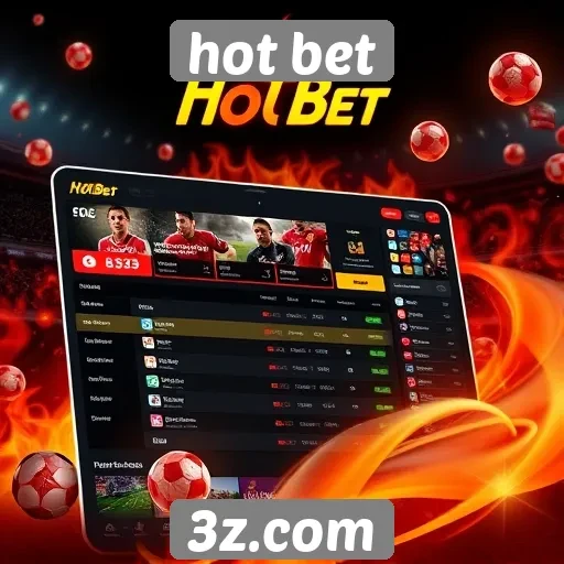 Interface do usuário do Hot Bet é amigável